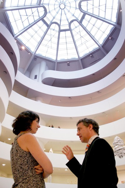 I�igo Urkullu en el Guggenheim de Nueva York con los responsables del museo y de la Fundaci�n 